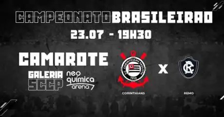 Camarote Galeria SCCP Corinthians x Remo