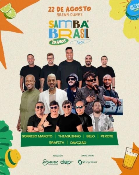 Sorriso Maroto, Thiaguinho, Belo, Pixote, Grafith e Davizão - Samba Brasil