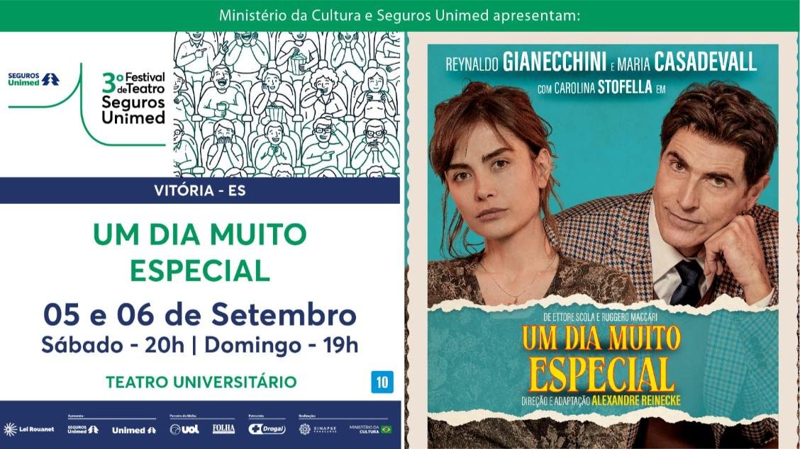 UM DIA MUITO ESPECIAL - com Reynaldo Gianecchini, Maria Casadevall e Carolina Stofella.