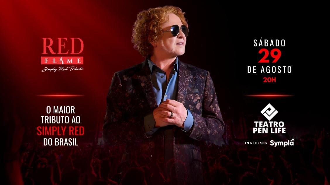 Red Flame - Tributo ao Simply Red 29 agosto Sábado 20h