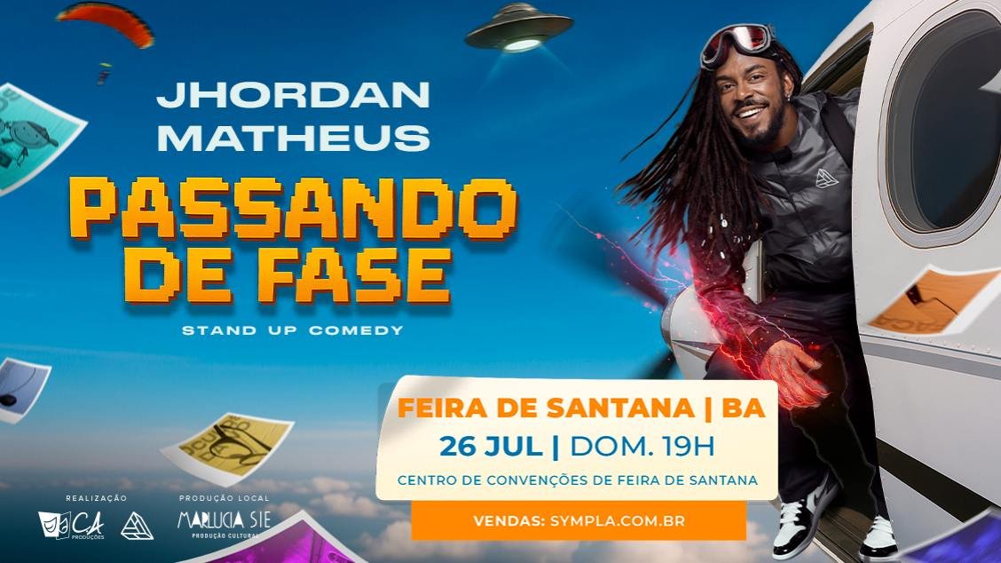 JHORDAN MATHEUS COM SEU SHOW DE STAND UP, PASSANDO DE FASE