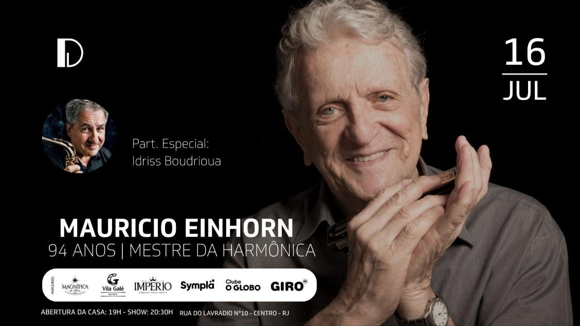 MAURÍCIO EINHORN 94 ANOS - MESTRE DA HARMÔNICA 16.07