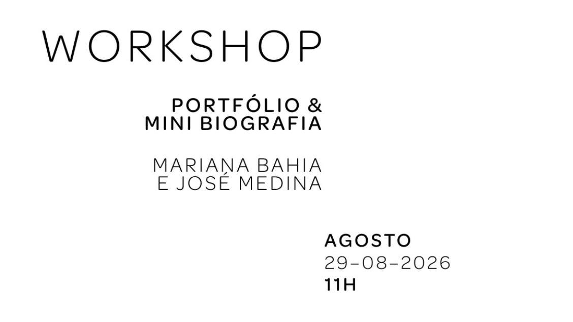 Workshop Minibiografia e Portfólio para Artistas Visuais