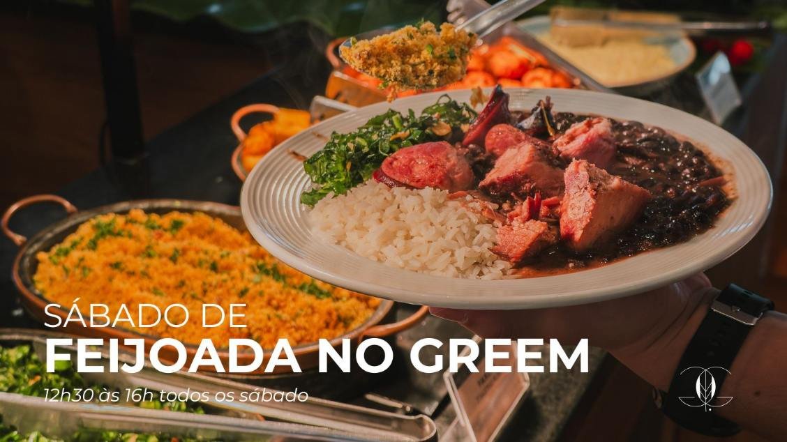 Feijoada todo sábado no Greem