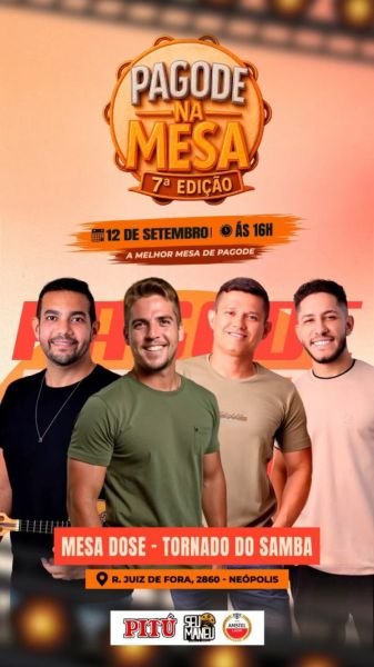 Mesa Doze e Tornado do Samba - 7º Pagode na Mesa