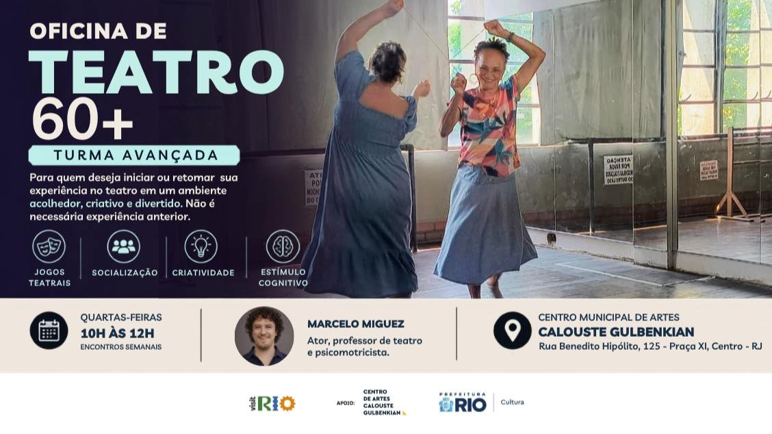 Oficina de Teatro para pessoas 60+ (avançado)
