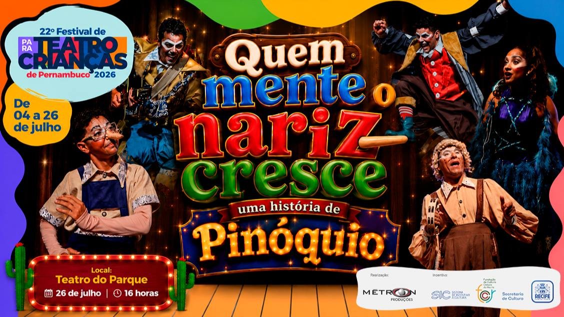 Quem mente o nariz cresce, uma história de Pinóquio