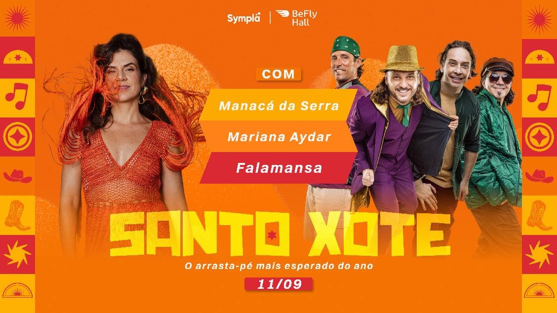 Festival Santo Xote 2026 em Belo Horizonte Falamansa e Mariana Aydar