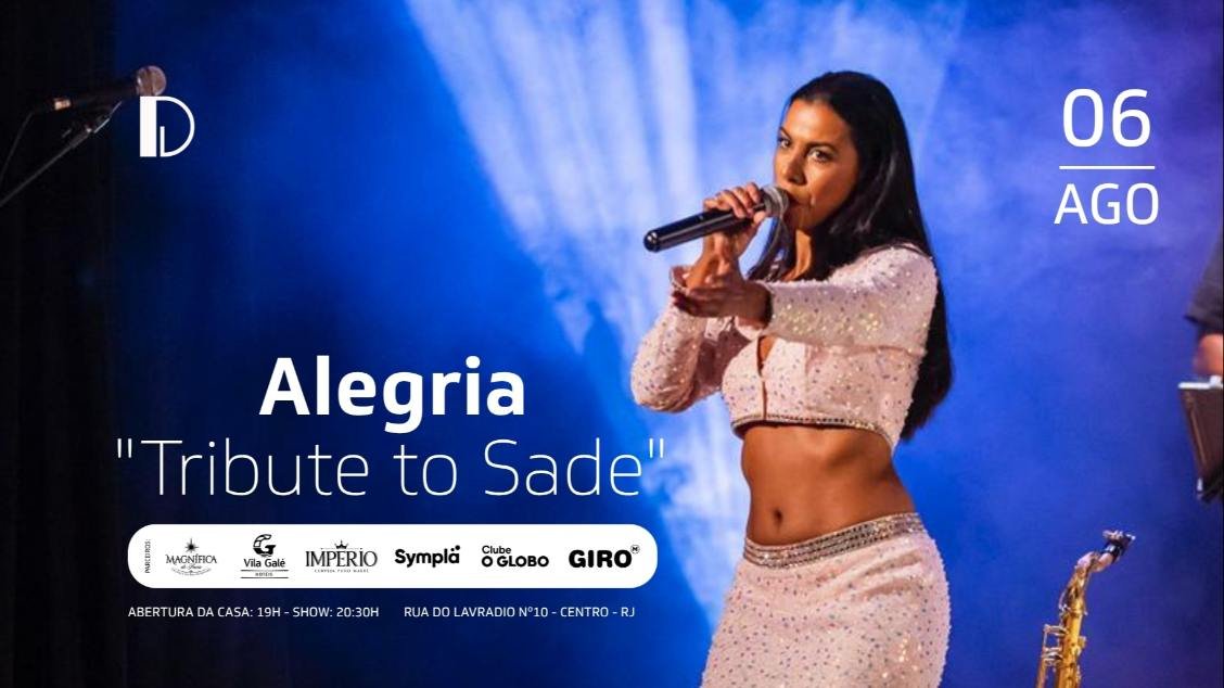 ALEGRIA - TRIBUTE TO SADE 06.08