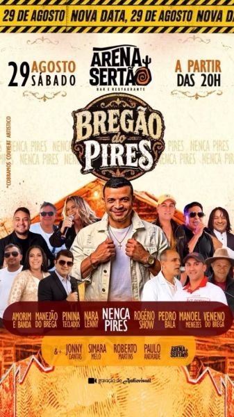 Nenca Pires, Amorim, Manezão do Brega, Pinina, Nara Lenny, Rogério Show, Pedro Bala, Manoel Menezes e Veneno do Brega - Bregão do Pires