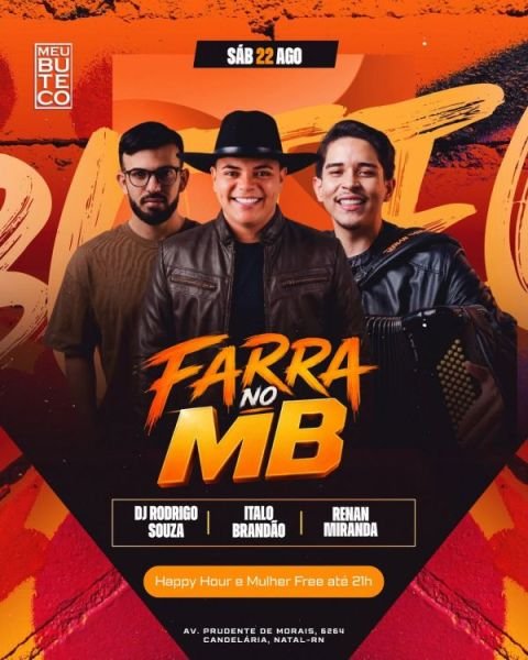 Ítalo Brandão, Renan Miranda e Dj Rodrigo Souza