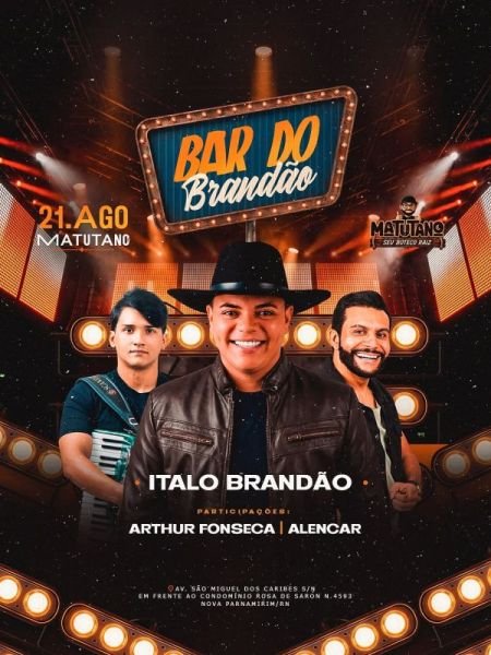 Ítalo Brandão, Arthur Fonseca e Alencar - Bar do Brandão